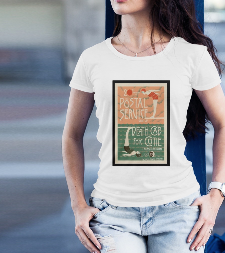 20th Anniversary Postal Service Give Up Death Cab For Cutie Transatlanticism Oct 10 The Greek Theatre Berkeley T-Shirt