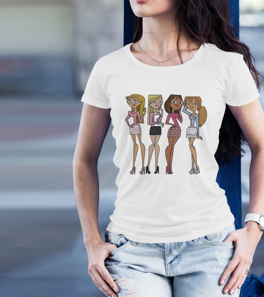 Mean Girls X Total Drama Island Characters Crossover T-Shirt