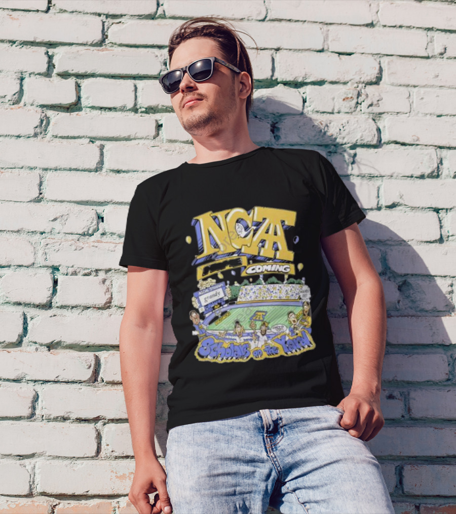 Frko X NC A&t Homecoming Scholars On The Yard Stadium Cartoon T-Shirt