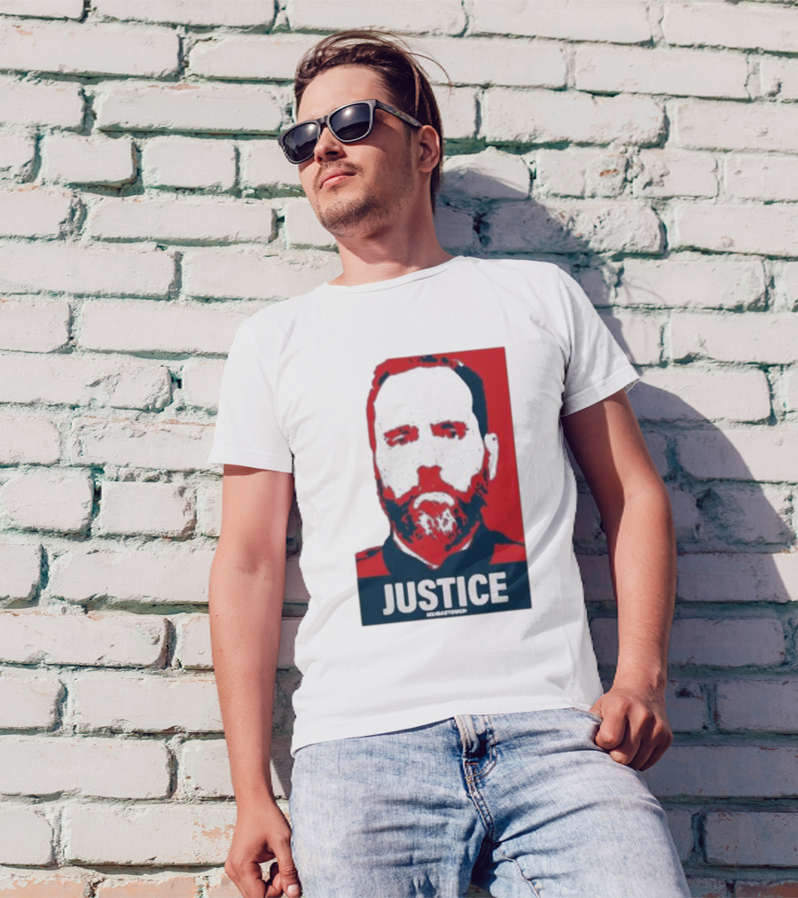 Meidastouch Store Jack Smith Justice Iconic Red And Blue T-Shirt