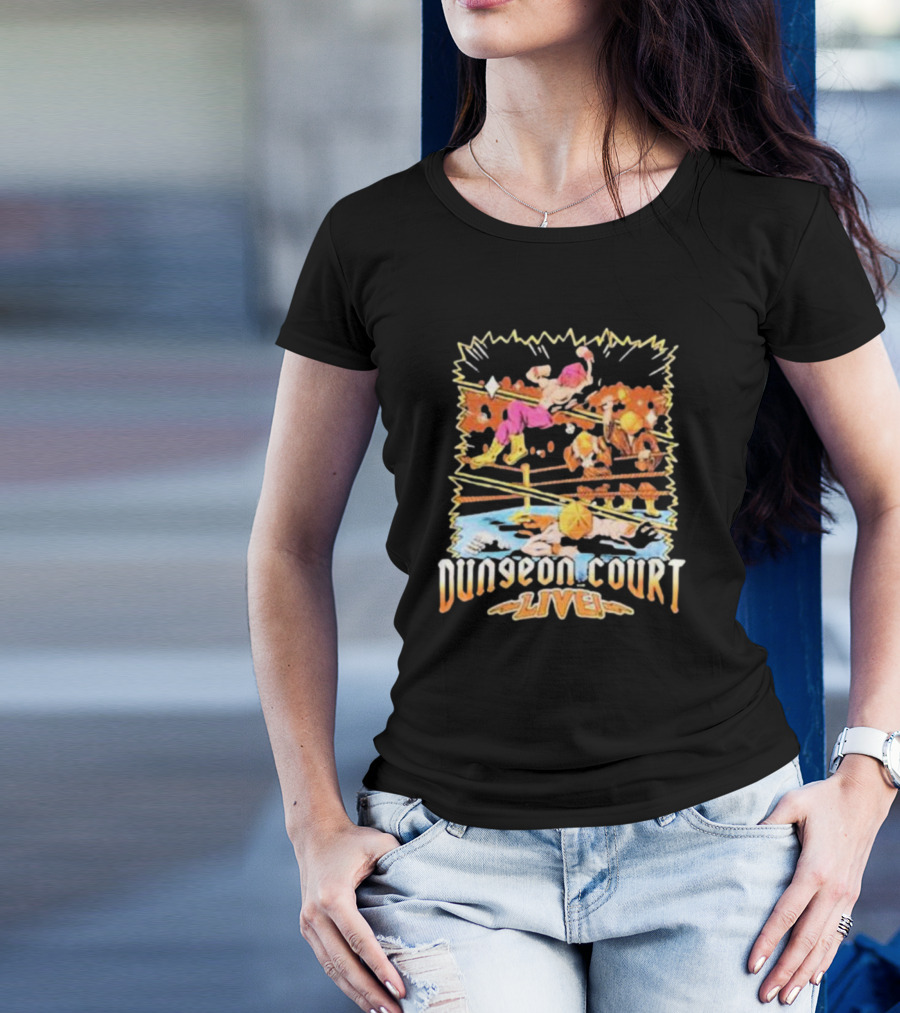 Naddpod Dungeon Court Live Wrestling Iconics T-Shirt
