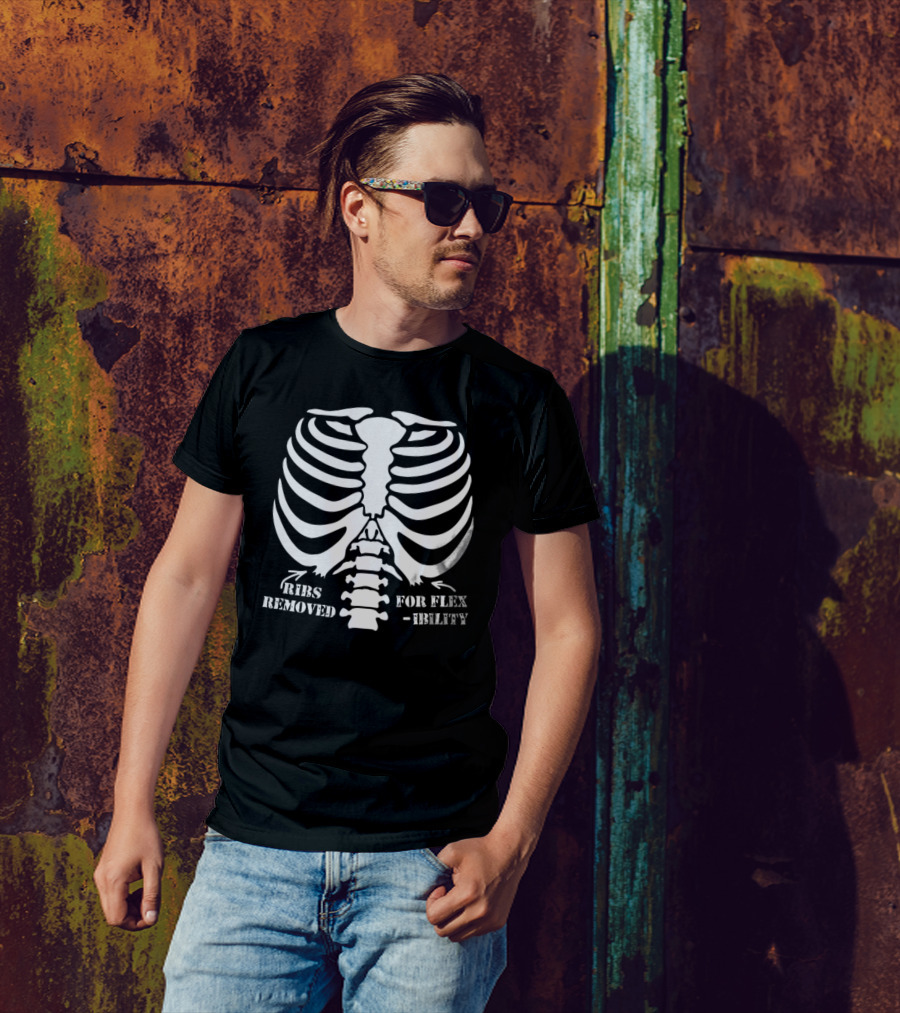 Ribs Removed For Flexibility Skeleton Rib Cage T-Shirt
