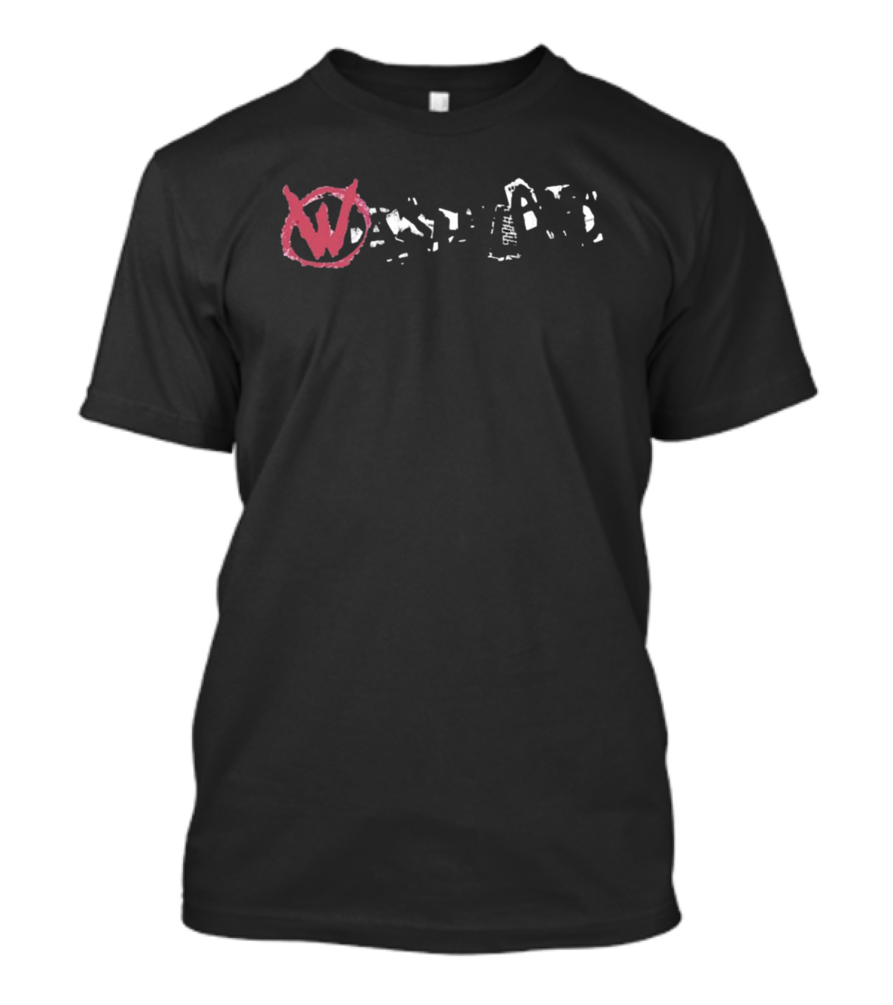 Wasteland Cut Out Logo With Red Circle W T-Shirt