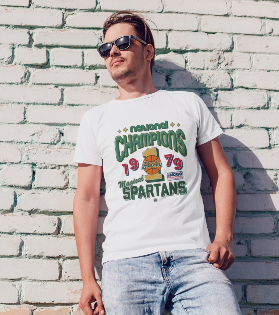 Michigan State Spartans Magical 1979 National Champions NCAA Basketball '47 Vintage T-Shirt