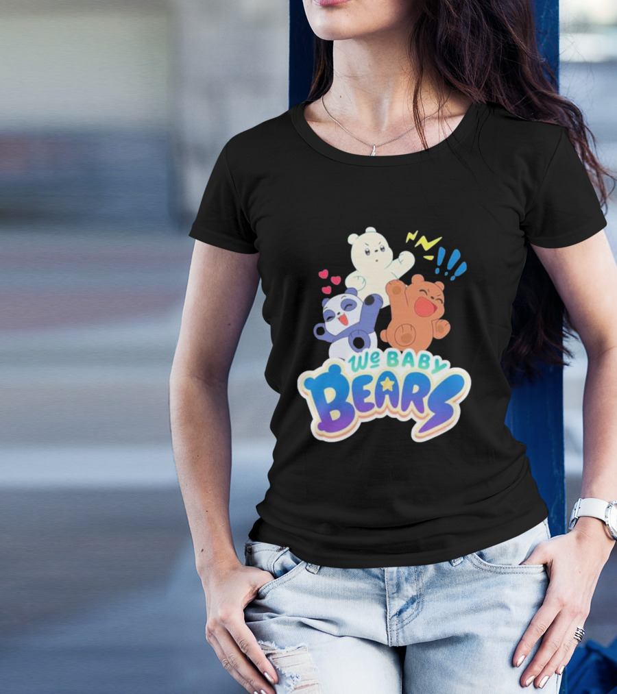 We Baby Bears Trio With Happy Expressions T-Shirt