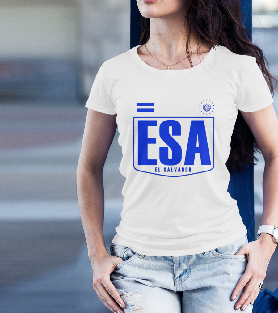 ESA El Salvador Logo Emblem With National T-Shirt