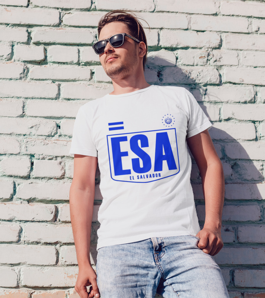 ESA El Salvador Logo Emblem With National T-Shirt