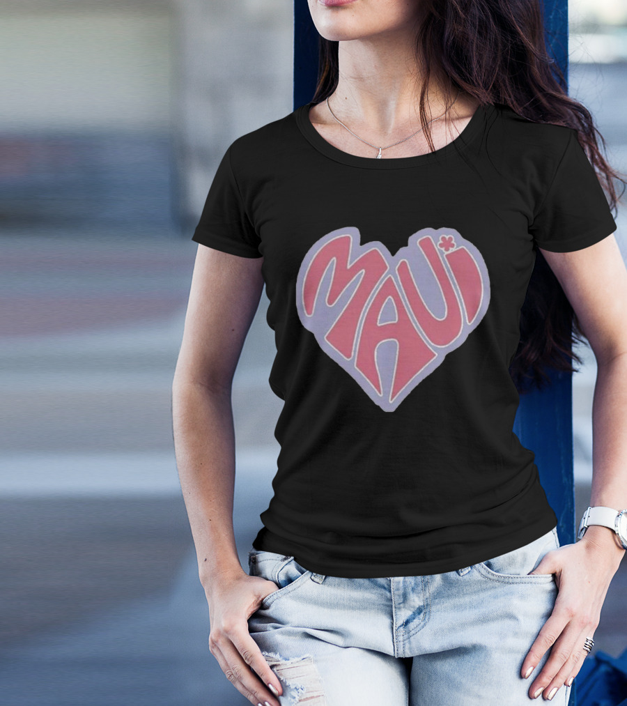Maui Heart Retro T-Shirt