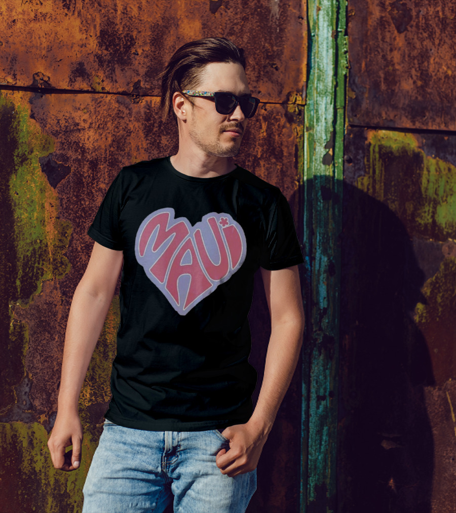Maui Heart Retro T-Shirt