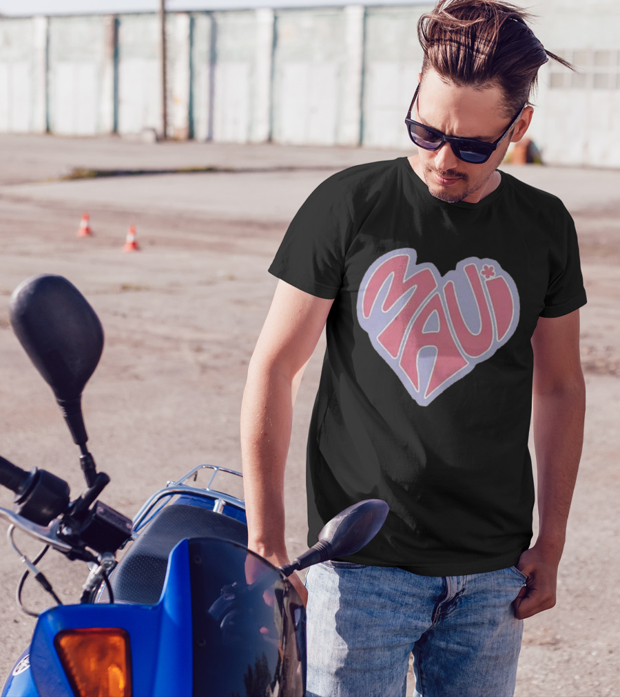 Maui Heart Retro T-Shirt