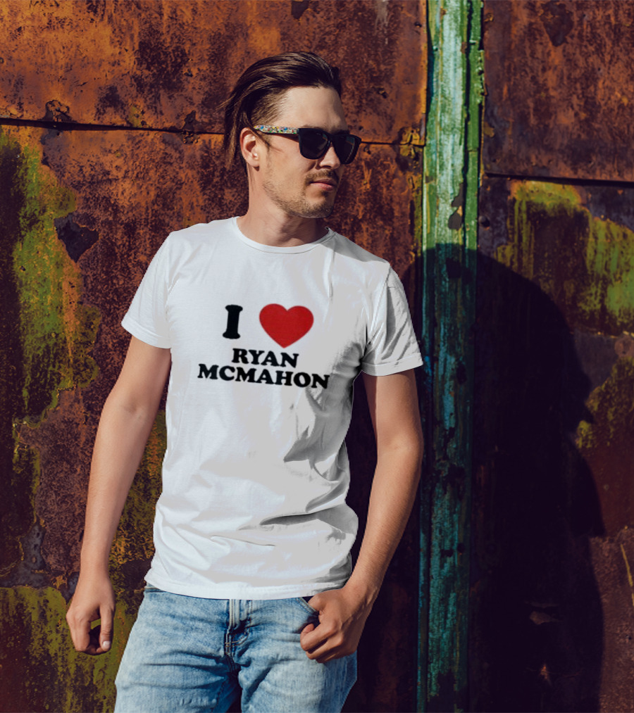 I Love Ryan McMahon Red Heart T-Shirt