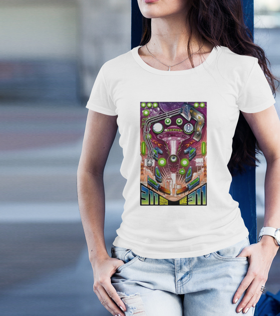 311 Playing In Wichita Hartman Events Center Wave T-Shirt
