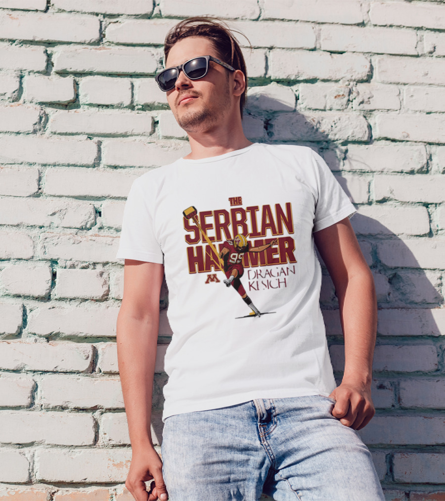 The Serbian Hammer Dragan Kesich Minnesota Football 95 T-Shirt