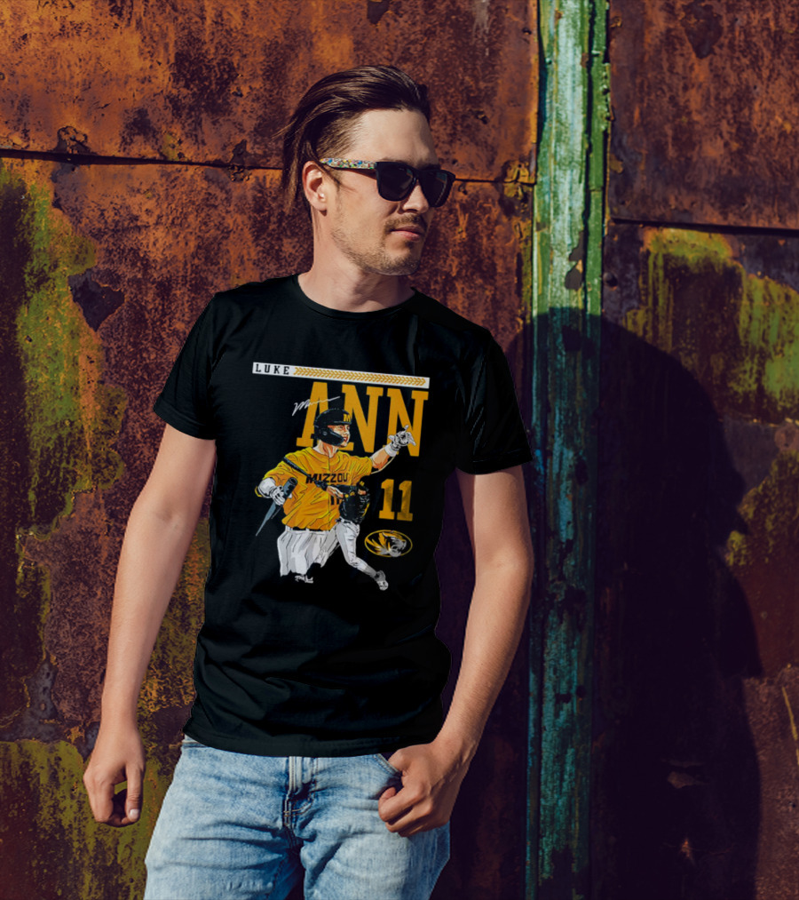 LUKE MANN MIZZOU BASEBALL 11 MISSOURI NCAA TIGERS T-Shirt