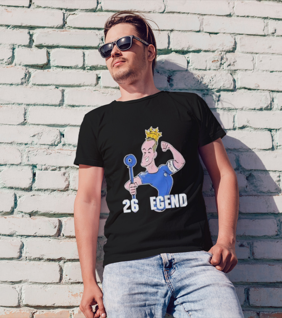 Londons First John Terry 26 Legend Captain Crown T-Shirt