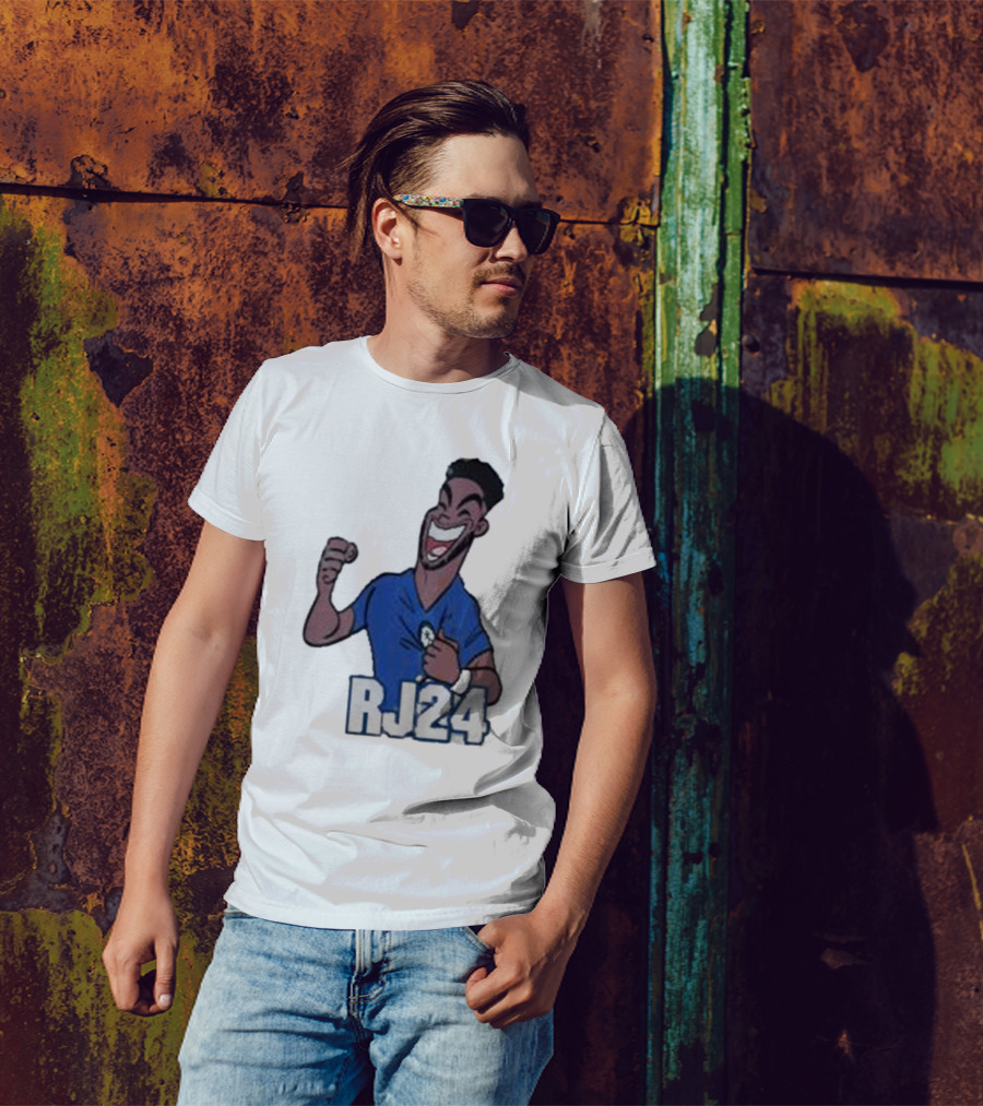 Reece James RJ24 Cartoon Blue Football T-Shirt