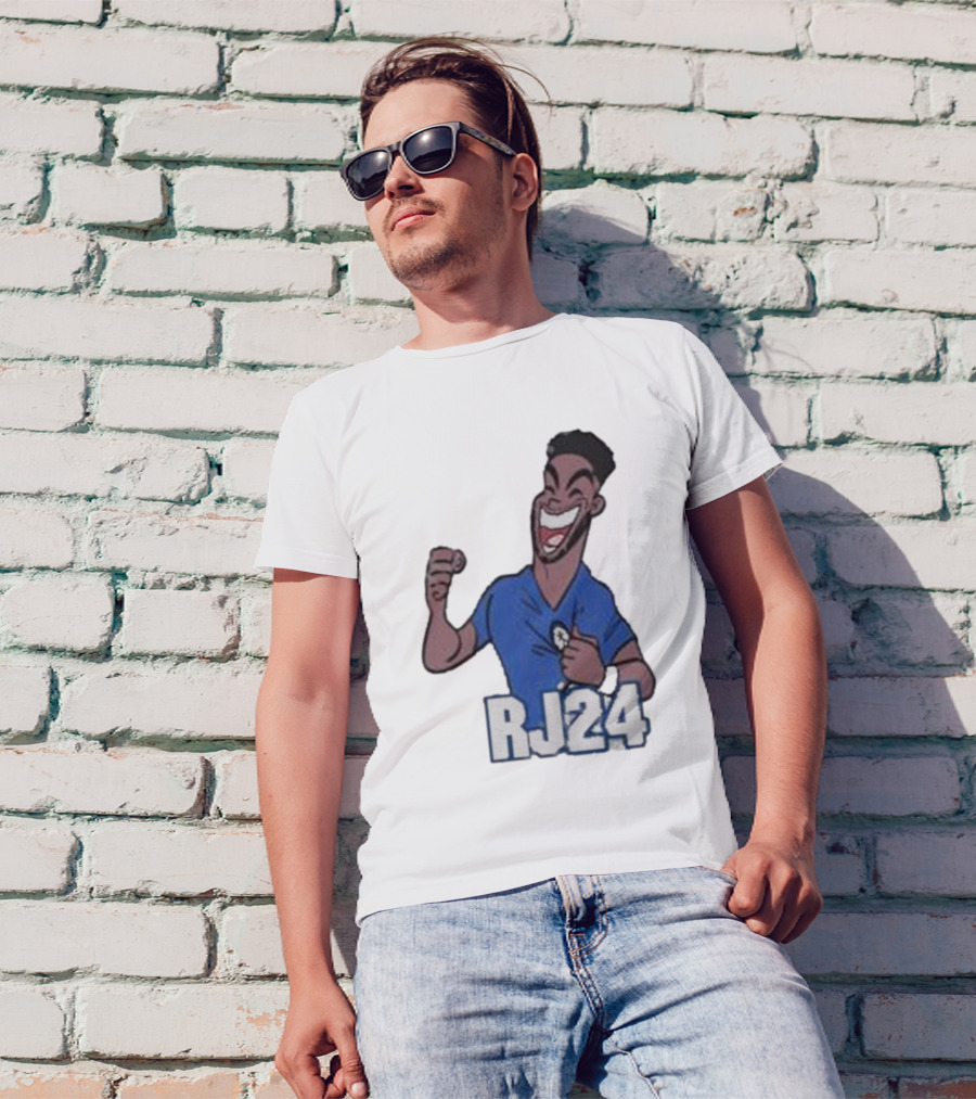 Reece James RJ24 Cartoon Blue Football T-Shirt