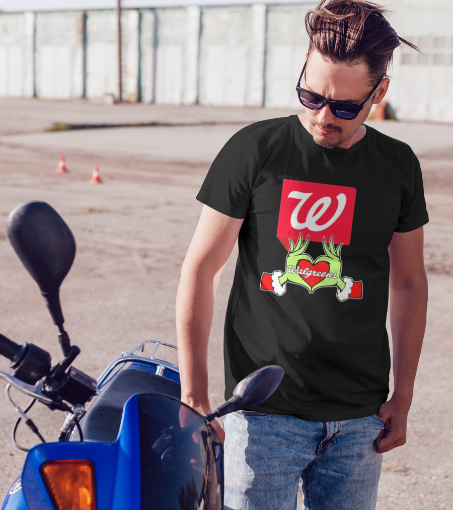 The Grinch Hand Heart Walgreens Christmas T-Shirt