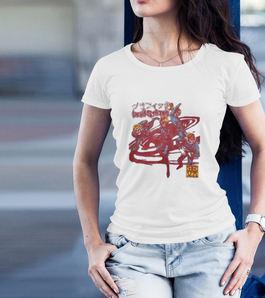 Deva States Astronauts Red Abstract T-Shirt