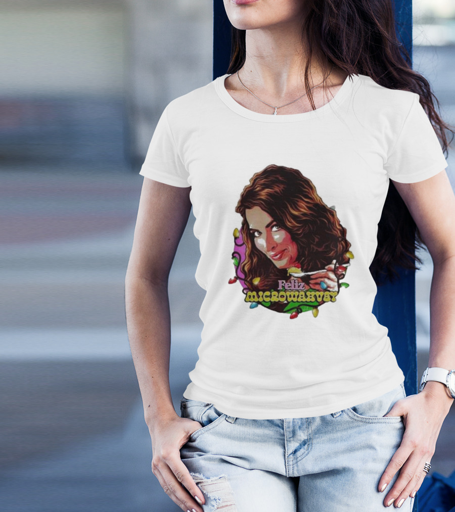 Feliz Microwavery Nordacious Holiday Lights T-Shirt