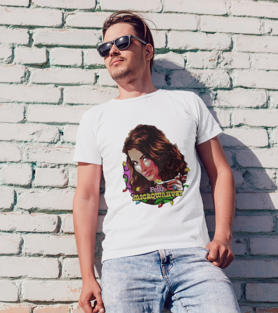 Feliz Microwavery Nordacious Holiday Lights T-Shirt