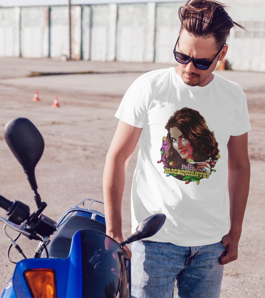 Feliz Microwavery Nordacious Holiday Lights T-Shirt