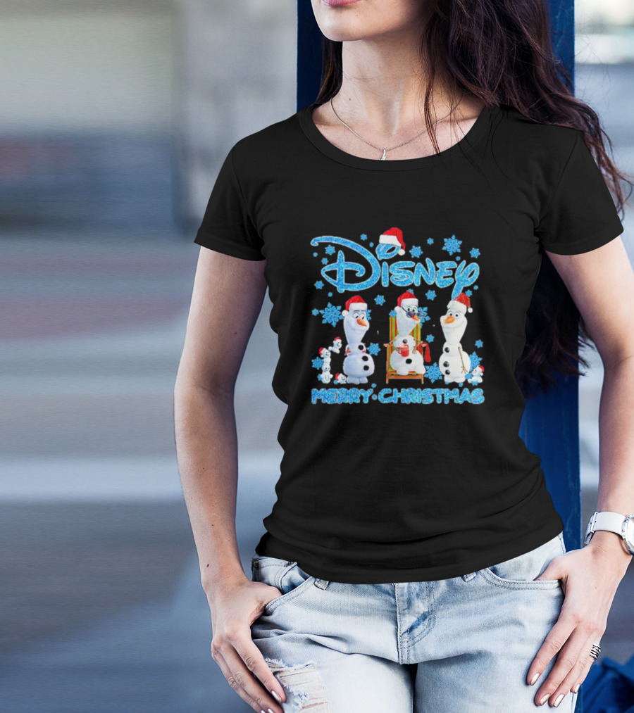 Disney Merry Christmas Olaf Santa T-Shirt