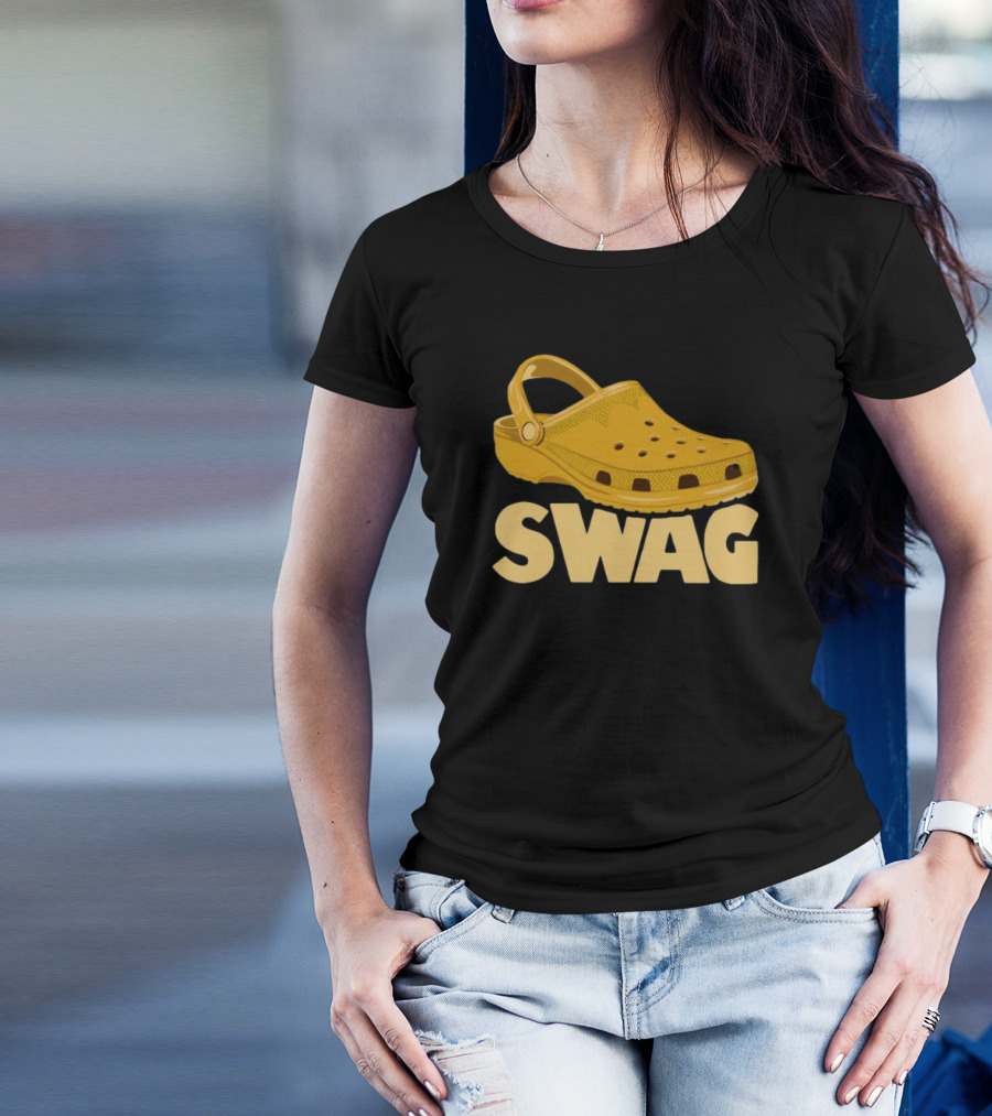 Croc Swag Yellow Clogs T-Shirt