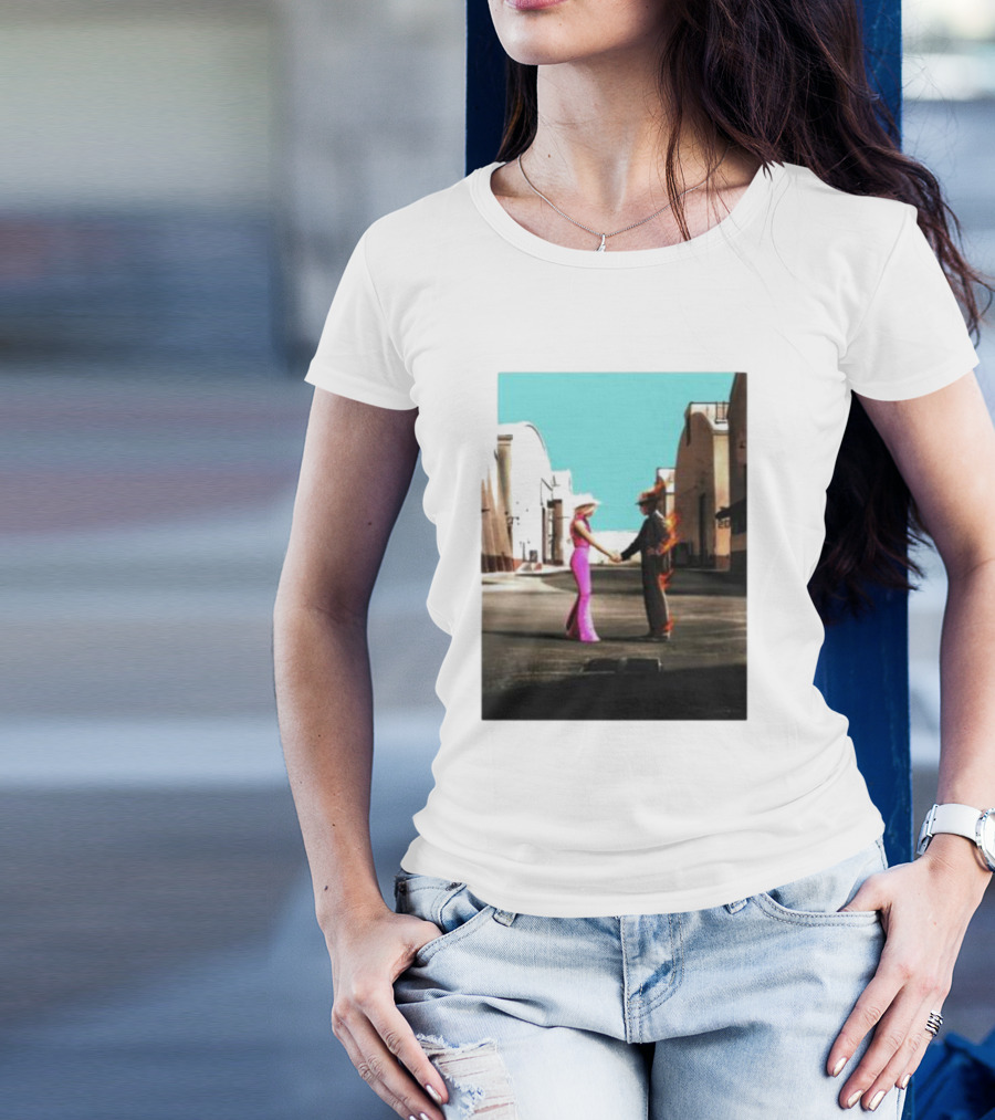 Barbenheimer Street Scene Iconic Film Crossover T-Shirt
