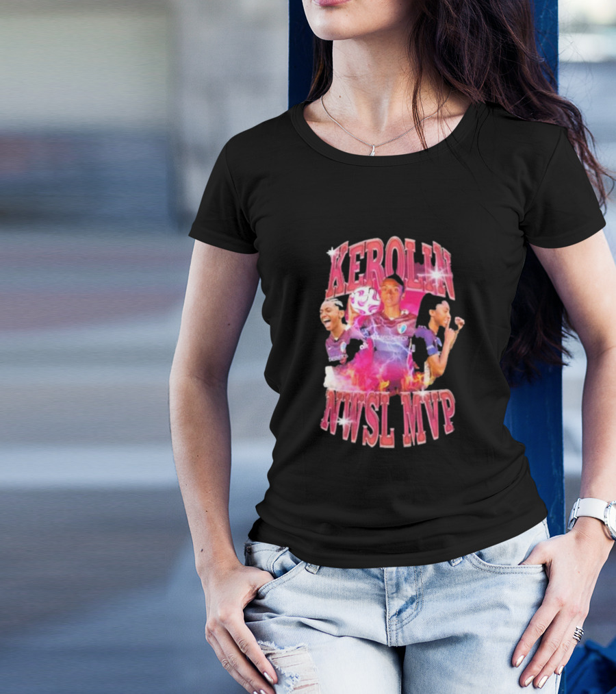 Kerolin NWSL MVP North Carolina Courage Soccer Star T-Shirt