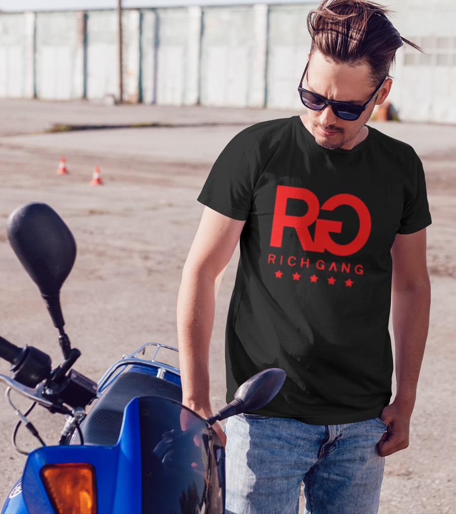 Rich Gang Logo RG Five Stars T-Shirt