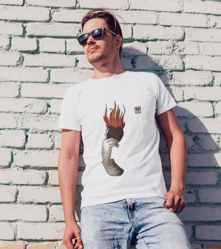 Disguised Toast Iconic Flame Heart Hand T-Shirt