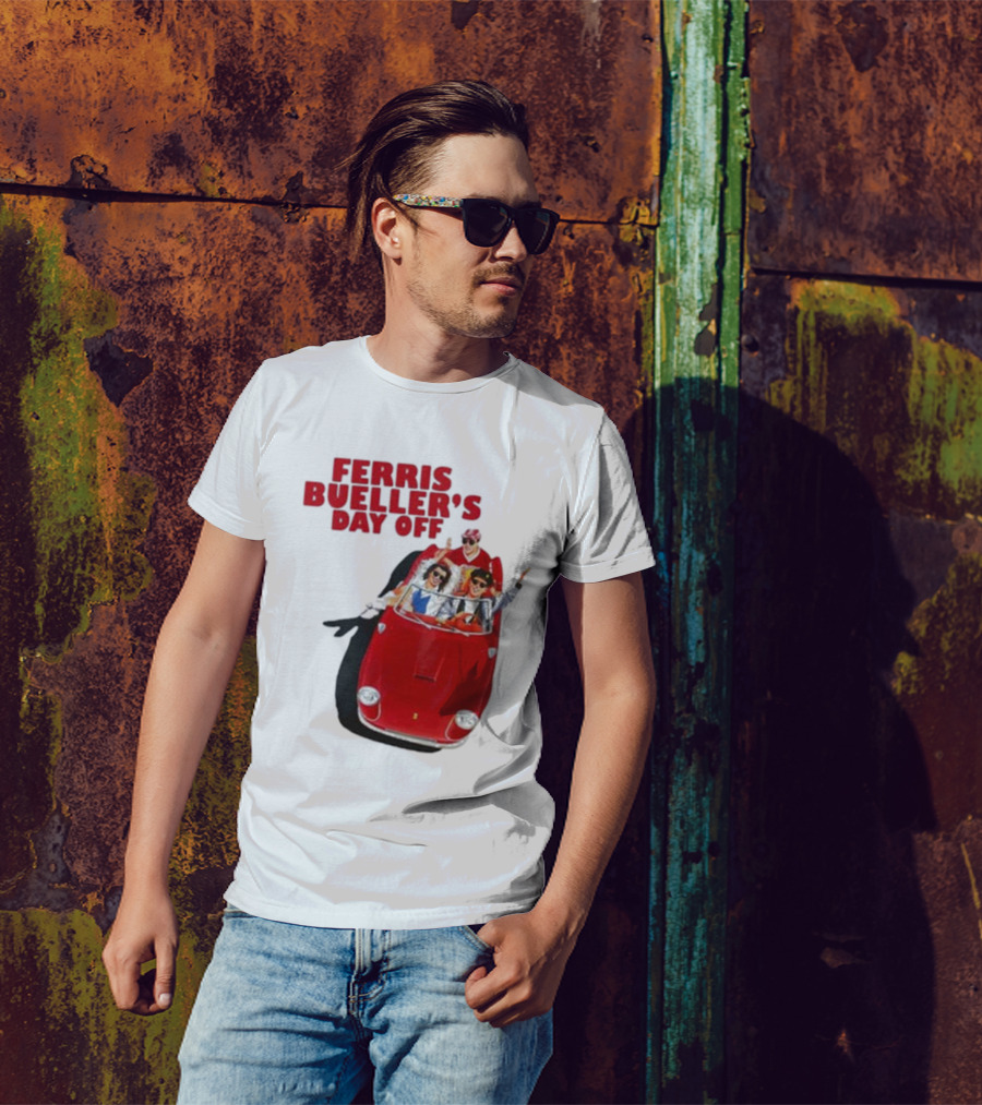 Ferris Bueller's Day Off Red Convertible Ride T-Shirt