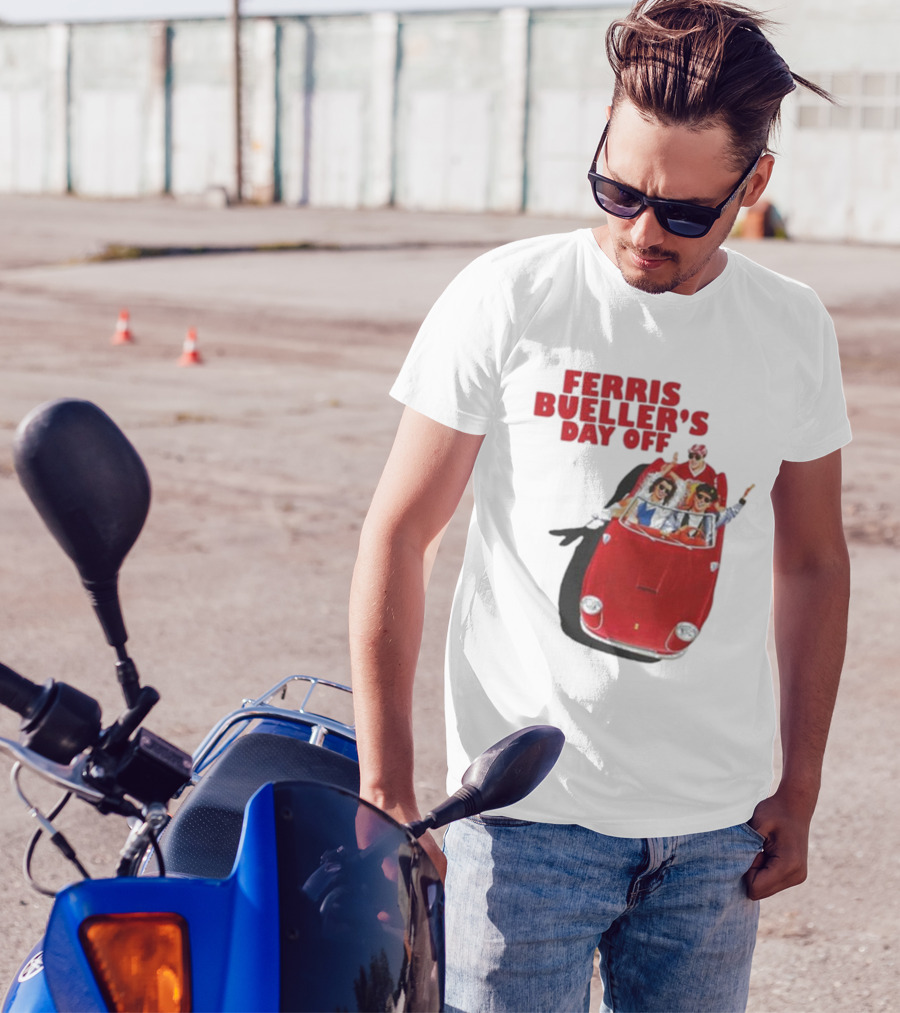 Ferris Bueller's Day Off Red Convertible Ride T-Shirt