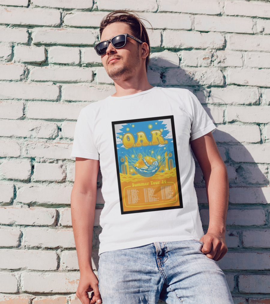 O.A.R. Summer Tour 24 Poster With Astronaut And Concert Dates T-Shirt