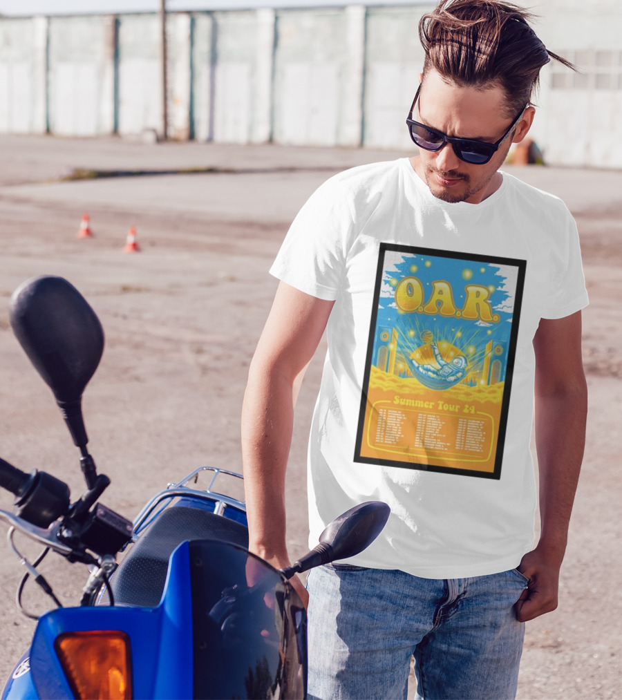 O.A.R. Summer Tour 24 Poster With Astronaut And Concert Dates T-Shirt