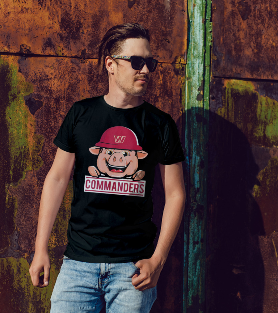 Washington Commanders Major Tuddy Football Mascot T-Shirt