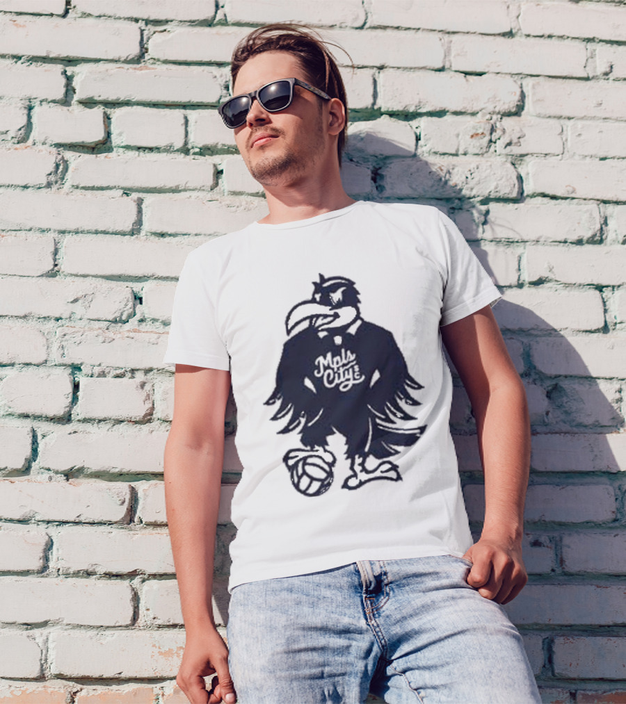 Schmitty The Crow MKE City Basketball Raven T-Shirt