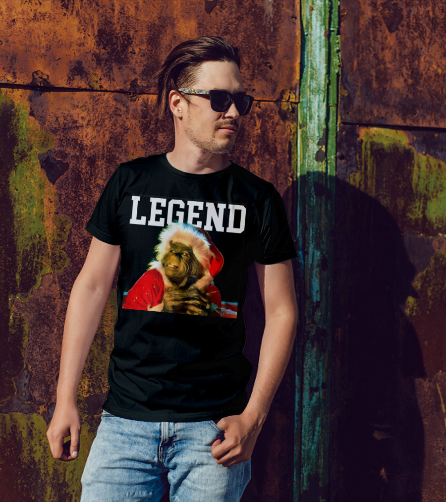 Grinch Legend Santa Christmas T-Shirt