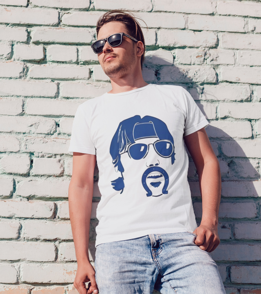 Minshew Mania Mustache Horseshoe Colts T-Shirt