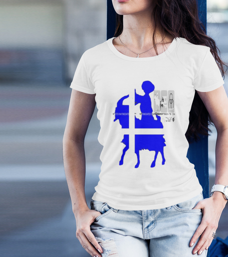 Wait Im Goated Luck Charm Greek Flag Goat T-Shirt