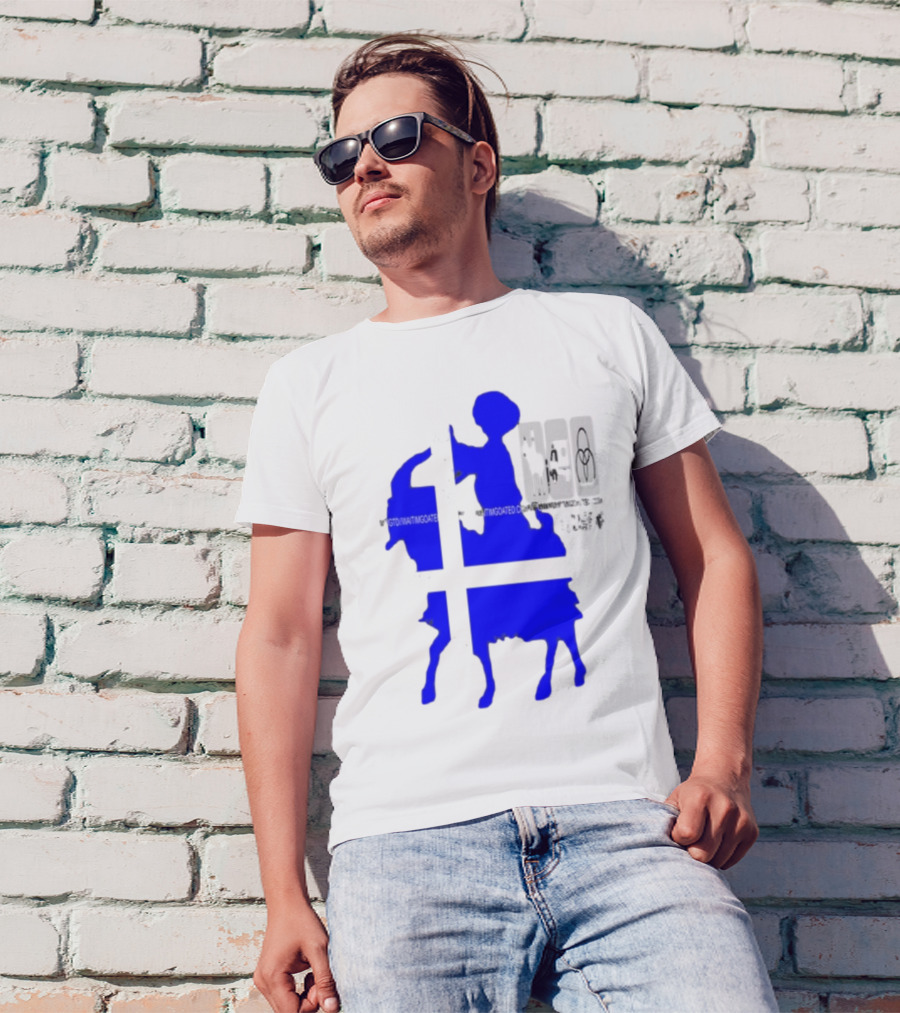 Wait Im Goated Luck Charm Greek Flag Goat T-Shirt