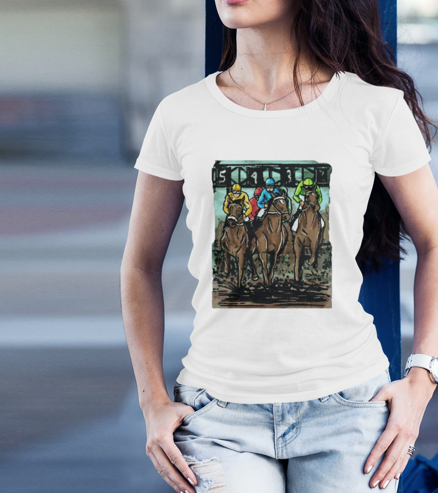 U Horse Races Waitlist Action 54321 T-Shirt