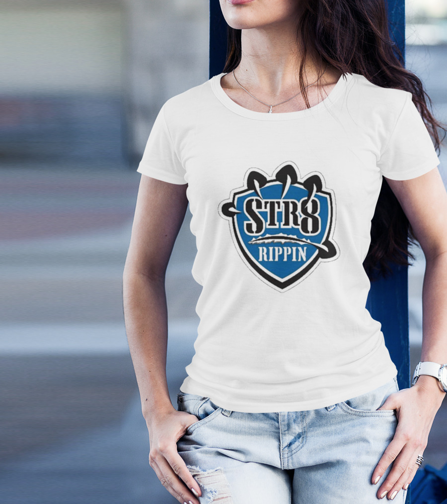 Jake Lucky STR8 Rippin Gaming Esports Team Badge T-Shirt