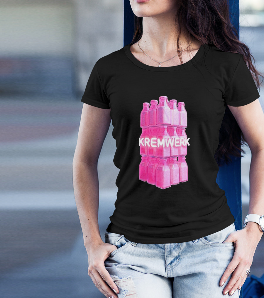 Kremwerk Seattle Wa Pink Cream Bottles Factory T-Shirt
