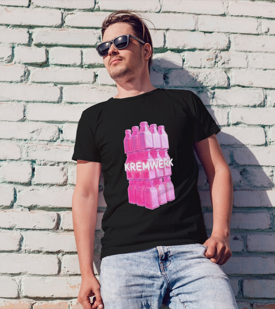 Kremwerk Seattle Wa Pink Cream Bottles Factory T-Shirt