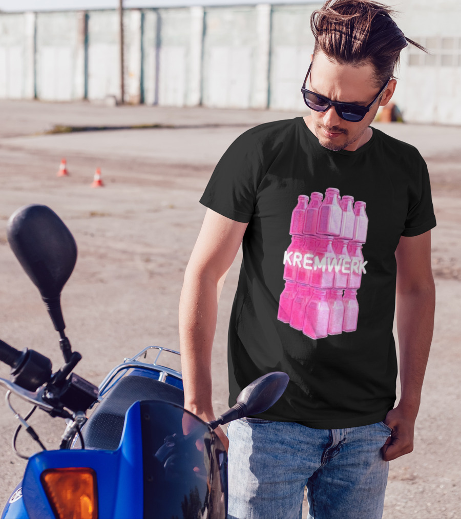Kremwerk Seattle Wa Pink Cream Bottles Factory T-Shirt
