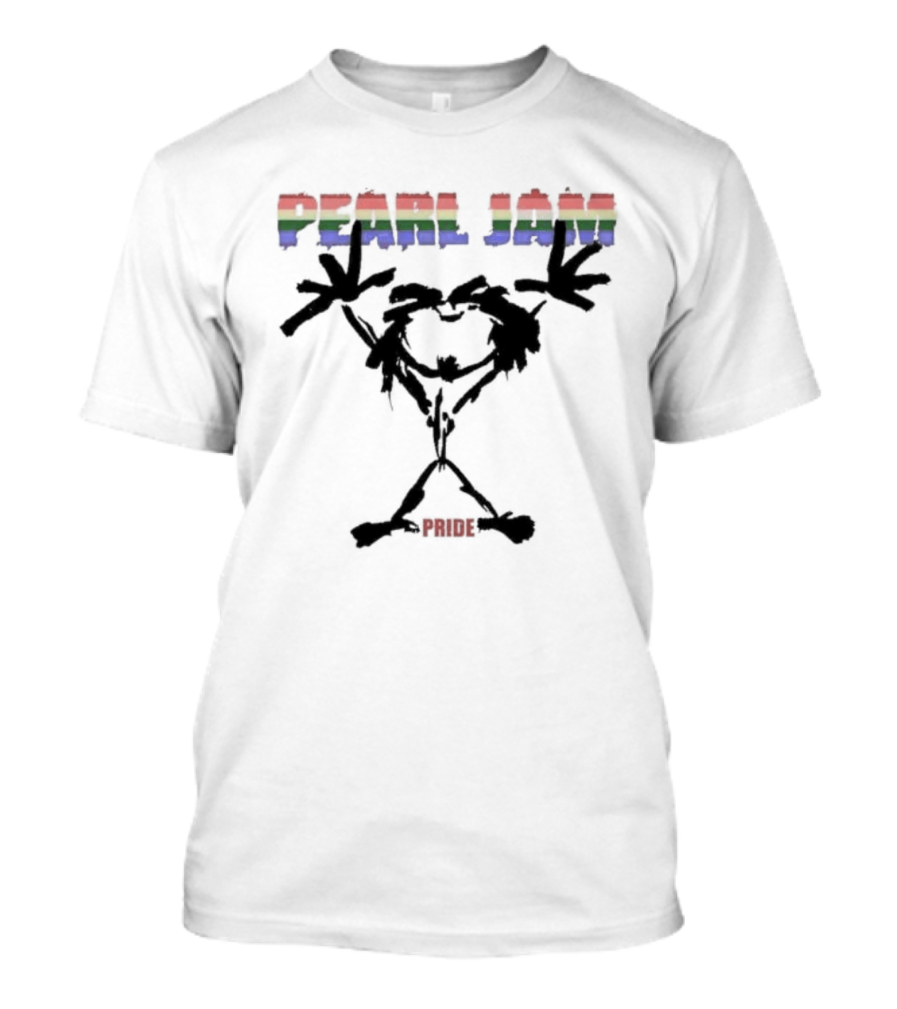 Pearl Jam Pride 2024 Rainbow Stickman T-Shirt