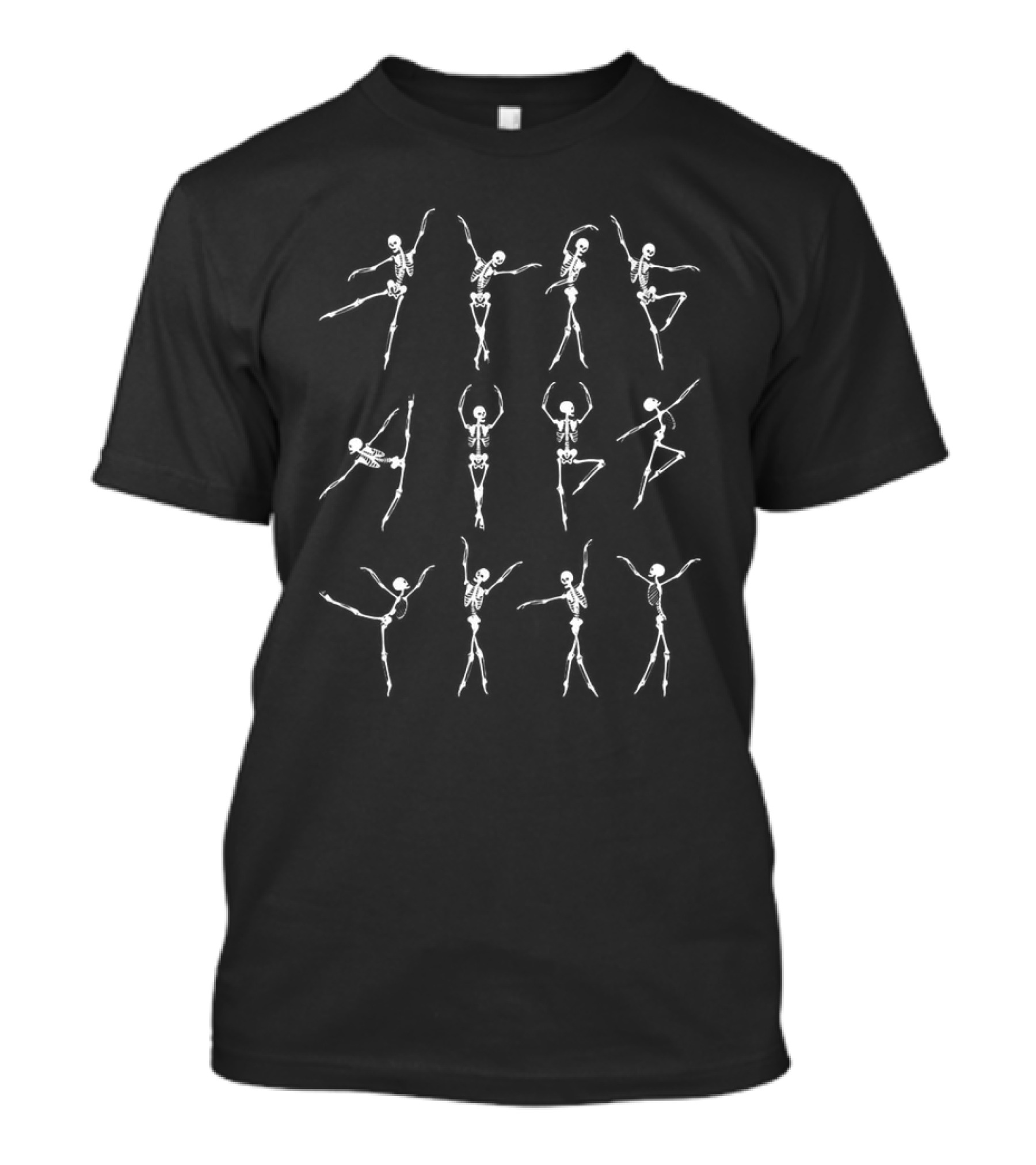 Skeletons Dance Ballet Moves T-Shirt