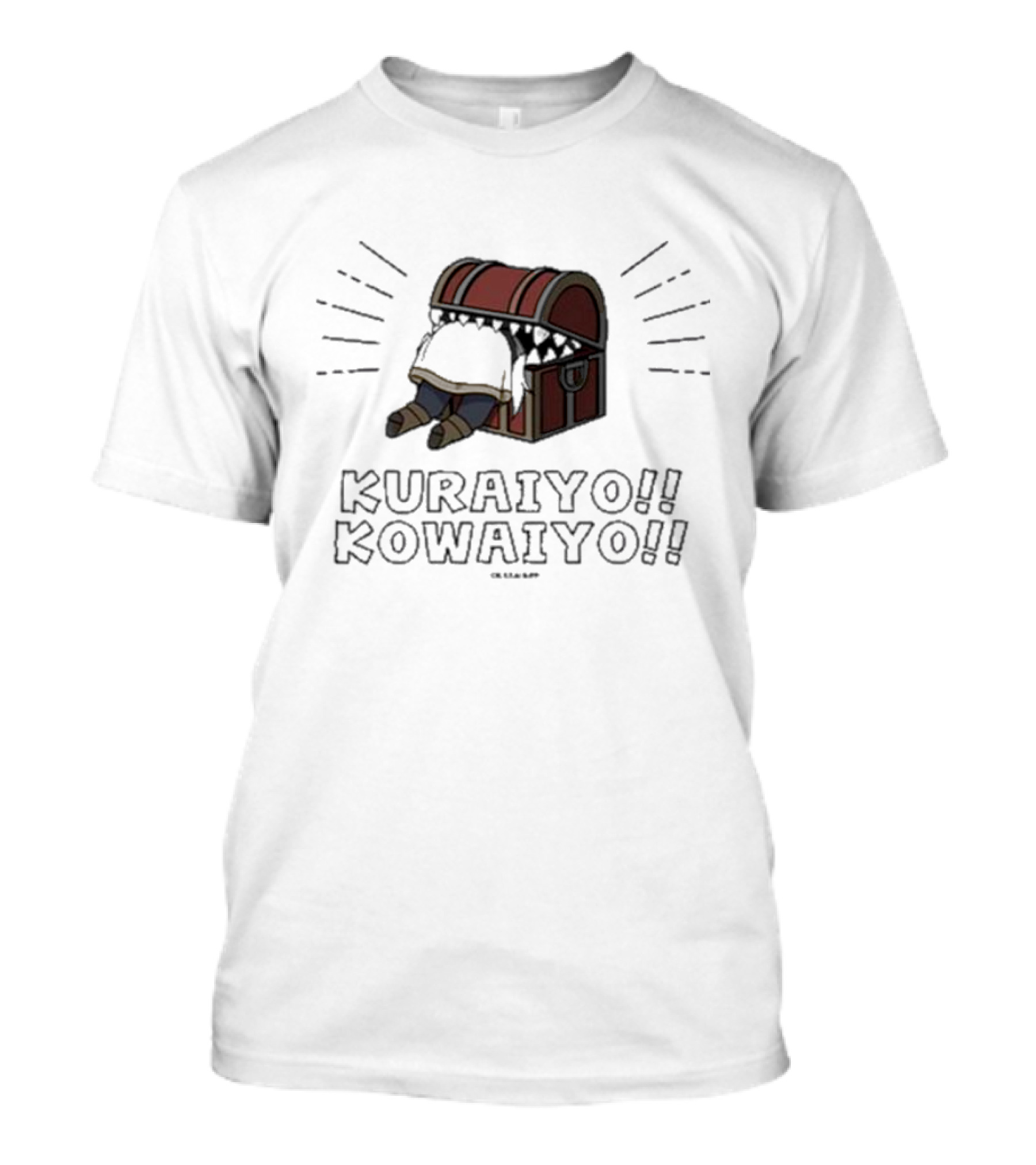 Kuraiyo Kowaiyo Treasure Chest Character Inside T-Shirt
